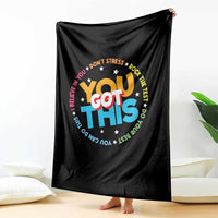Test Day Teacher Throw Blanket Rock The Test Dont Stress Just Do Your Best