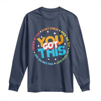 Test Day Teacher Long Sleeve Shirt Rock The Test Dont Stress Just Do Your Best