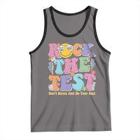 Teacher Test Day Tank Top Rock The Test Dont Stress Just Do Your Best Cute Groovy