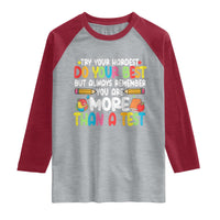 Testing Day Raglan Shirt Try Your Hardest Teachers
