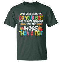 Testing Day T Shirt Try Your Hardest Teachers