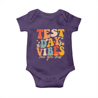 Test Day Vibes Baby Onesie Teacher Groovy Testing Day Exam