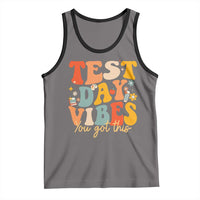Test Day Vibes Tank Top Teacher Groovy Testing Day Exam