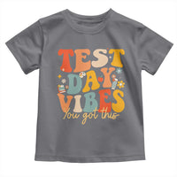 Test Day Vibes Toddler T Shirt Teacher Groovy Testing Day Exam