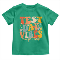 Test Day Vibes Toddler T Shirt Teacher Groovy Testing Day Exam