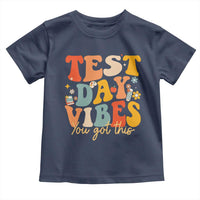 Test Day Vibes Toddler T Shirt Teacher Groovy Testing Day Exam