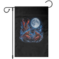 Three Crawfish Moon Garden Flag Lobster Howling To The Moon Vintage Moon Animals