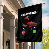 Crawfish Calling Garden Flag Funny Fishing Cajun Boil Lobster Meme