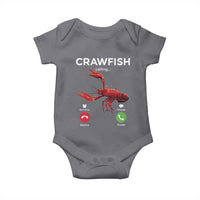 Crawfish Calling Baby Onesie Funny Fishing Cajun Boil Lobster Meme