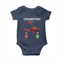Crawfish Calling Baby Onesie Funny Fishing Cajun Boil Lobster Meme