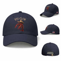 Funny Cowboy Crawfish Baseball Cap Yee Claw Funny Crawfish Cajun Seafood Festival