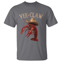 Funny Cowboy Crawfish T Shirt Yee Claw Funny Crawfish Cajun Seafood Festival