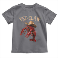 Funny Cowboy Crawfish Toddler T Shirt Yee Claw Funny Crawfish Cajun Seafood Festival