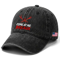 Funny Crawfish Washed Cotton Baseball Cap Come At Me Breaux Cajun Seafood Festival