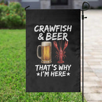 Crawfish Beer Lovers Garden Flag Funny Crawfish Cajun Seafood Festival Daddy Crawfish