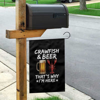 Crawfish Beer Lovers Garden Flag Funny Crawfish Cajun Seafood Festival Daddy Crawfish