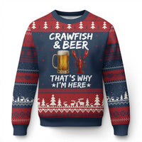 Crawfish Beer Lovers Ugly Christmas Sweater Funny Crawfish Cajun Seafood Festival Daddy Crawfish