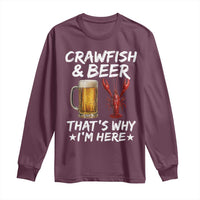Crawfish Beer Lovers Long Sleeve Shirt Funny Crawfish Cajun Seafood Festival Daddy Crawfish