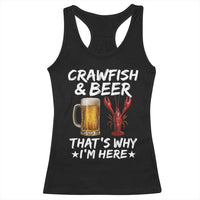 Crawfish Beer Lovers Racerback Tank Top Funny Crawfish Cajun Seafood Festival Daddy Crawfish