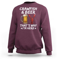 Crawfish Beer Lovers Sweatshirt Funny Crawfish Cajun Seafood Festival Daddy Crawfish