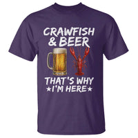 Crawfish Beer Lovers T Shirt Funny Crawfish Cajun Seafood Festival Daddy Crawfish