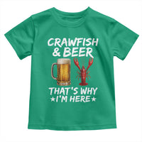 Crawfish Beer Lovers Toddler T Shirt Funny Crawfish Cajun Seafood Festival Daddy Crawfish