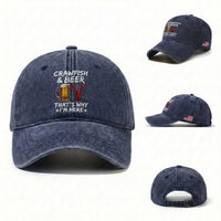 Crawfish Beer Lovers Washed Cotton Baseball Cap Funny Crawfish Cajun Seafood Festival Daddy Crawfish