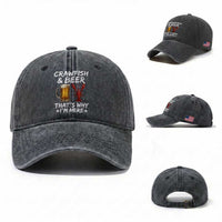 Crawfish Beer Lovers Washed Cotton Baseball Cap Funny Crawfish Cajun Seafood Festival Daddy Crawfish