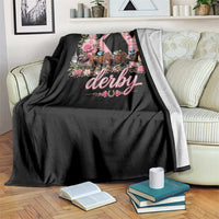 Horse Racing KY Derby Day Vibes Throw Blanket This is My Derby Day Dress