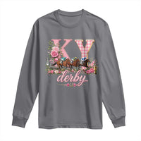 Horse Racing KY Derby Day Vibes Long Sleeve Shirt This is My Derby Day Dress