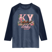 Horse Racing KY Derby Day Vibes Raglan Shirt This is My Derby Day Dress