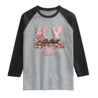 Horse Racing KY Derby Day Vibes Raglan Shirt This is My Derby Day Dress