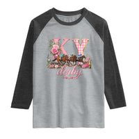 Horse Racing KY Derby Day Vibes Raglan Shirt This is My Derby Day Dress