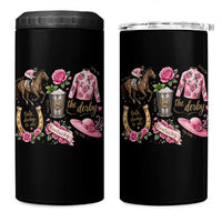 Horse Racing Derby Day 4 in 1 Can Cooler Tumbler Doodles Funny Silks Jockey