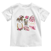 Horse Racing Derby Day Toddler T Shirt Doodles Funny Silks Jockey