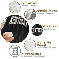 Kentucky Throw Blanket Retro Varsity Kentucky Lover KY State
