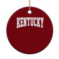 Kentucky Ceramic Ornament Retro Varsity Kentucky Lover KY State