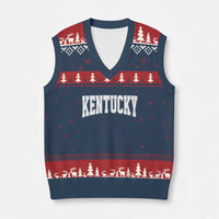Kentucky V-Neck Knit Sweater Vest Retro Varsity Kentucky Lover KY State