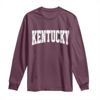 Kentucky Long Sleeve Shirt Retro Varsity Kentucky Lover KY State