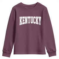 Kentucky Youth Sweatshirt Retro Varsity Kentucky Lover KY State