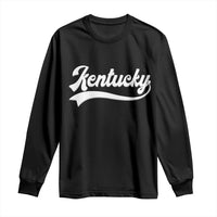 Vintage Kentucky Long Sleeve Shirt Varsity Script Retro Sports Jersey Style
