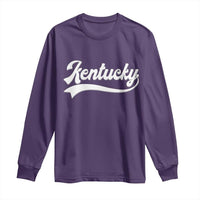 Vintage Kentucky Long Sleeve Shirt Varsity Script Retro Sports Jersey Style