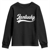 Vintage Kentucky Youth Sweatshirt Varsity Script Retro Sports Jersey Style