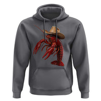 Cowboy Crawfish Hoodie Yeeclaw Western Country Seafood Lobster Cajun Lovers
