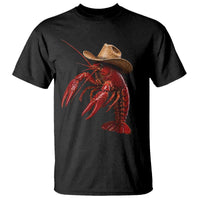Cowboy Crawfish T Shirt Yeeclaw Western Country Seafood Lobster Cajun Lovers