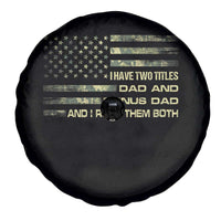 Funny Bonus Dad Spare Tire Cover Step Dad Camo American Flag Fathers Day