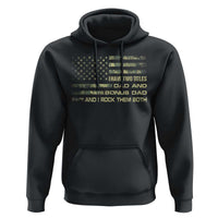 Funny Bonus Dad Hoodie Step Dad Camo American Flag Fathers Day