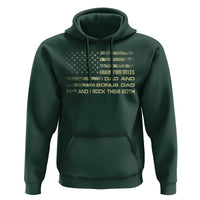 Funny Bonus Dad Hoodie Step Dad Camo American Flag Fathers Day