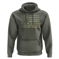 Funny Bonus Dad Hoodie Step Dad Camo American Flag Fathers Day