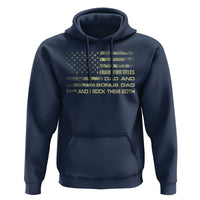 Funny Bonus Dad Hoodie Step Dad Camo American Flag Fathers Day